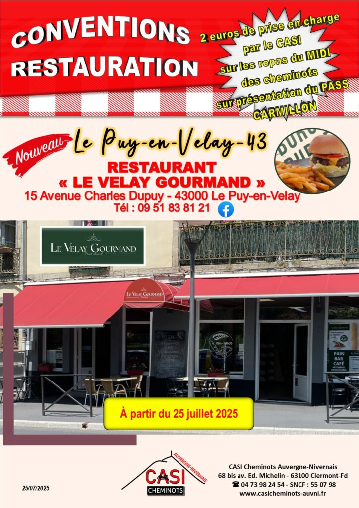 Nouvelle convention restauration & 