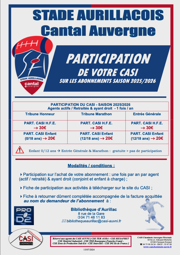 Supporters du Stade Aurillacois Cantal Auvergne