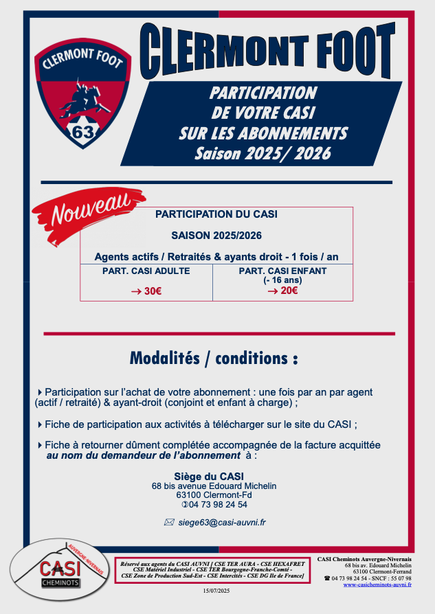 Supporters du CLERMONT FOOT 63