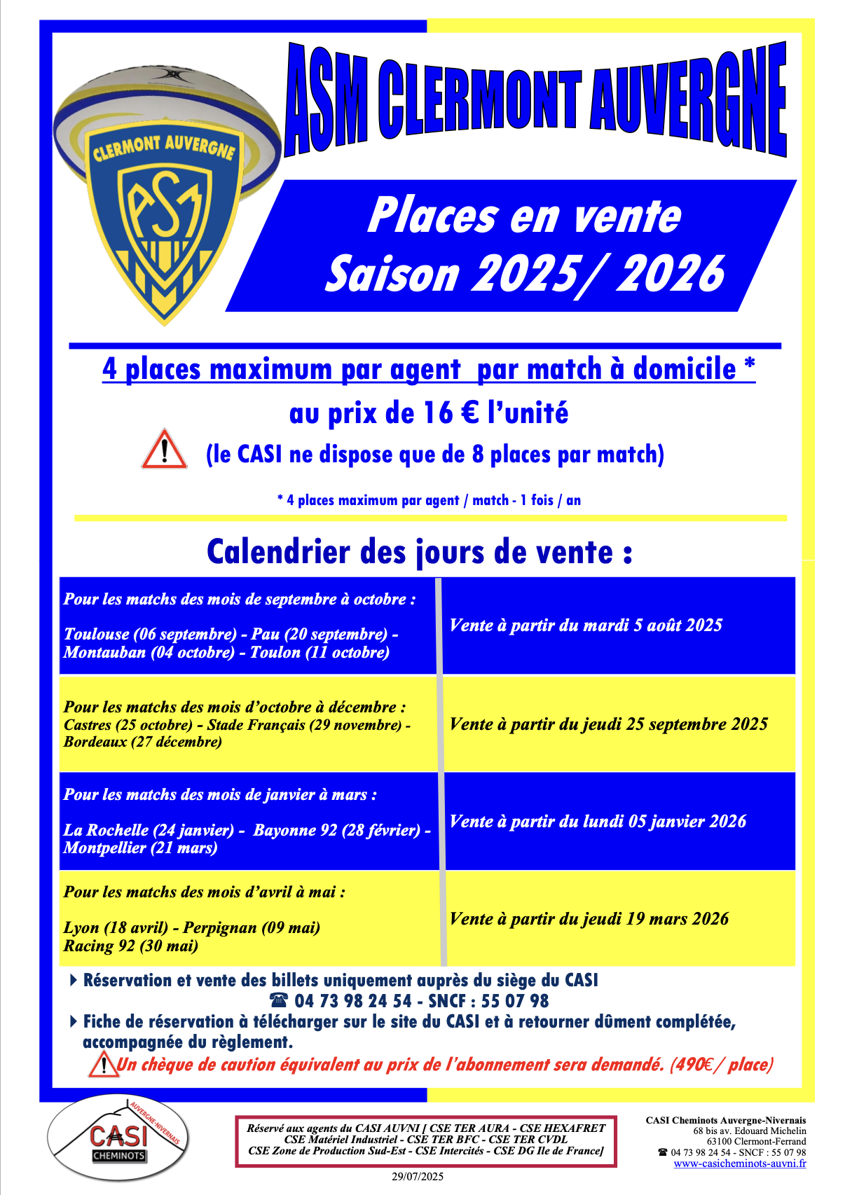 Supporters de l’ASM Clermont Auvergne